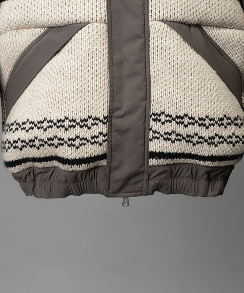MAISON SPECIAL（メゾンスペシャル）の「《UNISEX》Knit-switched Prime-Over Down Jacket/ニットスイッチングプライムオーバーダウンブルゾン【MAISON SPECIAL/メゾンスペシャル】（ダウンジャケット/コート・メンズ・ブラック/グレイッシュベージュ・0/1/2）」の22枚目の写真