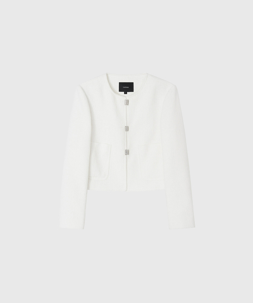 LOOKAST(ルックキャスト)の「エラツイードジャケット_アイボリー / ELLA TWEED JACKET_IVORY(その他アウター・レディース・アイボリー・SMALL/MEDIUM)」の3枚目の写真