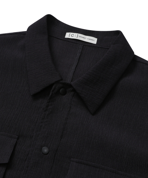 CONNECT KINLOCH(コネクトキンロック)の「クリンクルシアサッカーシャケット(グレー)(その他アウター・メンズ・その他・MEDIUM/LARGE/X-LARGE)」の5枚目の写真
