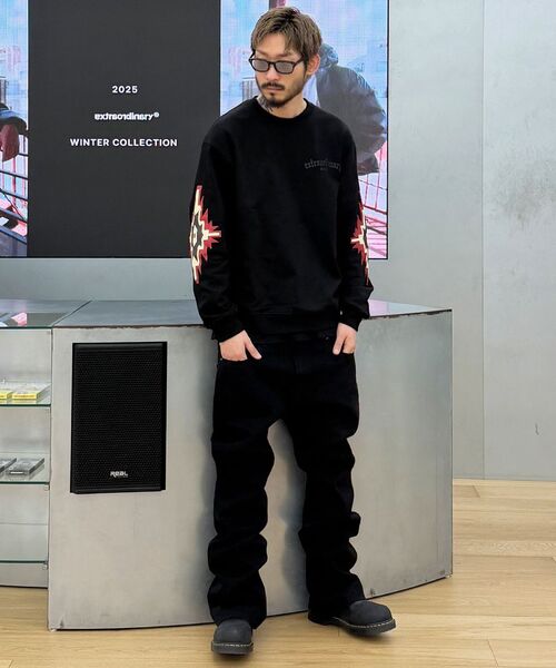 EXTRAORDINARY（エクストラオーディナリー）の「NAVAJO CREW SWEATSHIRT BLACK（スウェット・メンズ・その他・MEDIUM/LARGE/X-LARGE）」の5枚目の写真