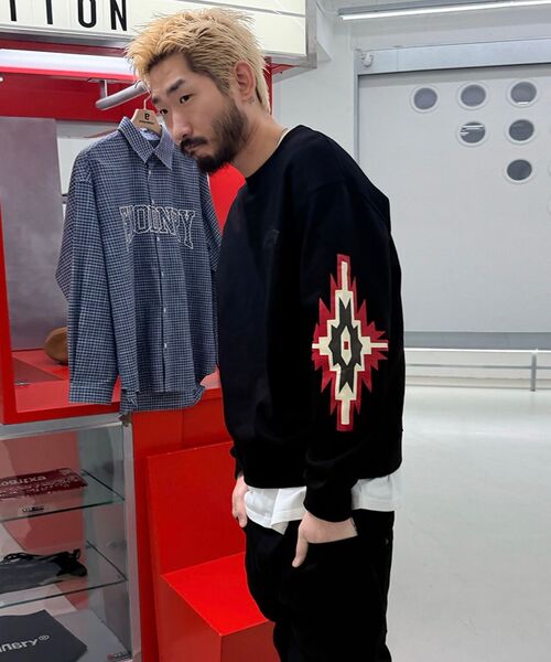EXTRAORDINARY（エクストラオーディナリー）の「NAVAJO CREW SWEATSHIRT BLACK（スウェット・メンズ・その他・MEDIUM/LARGE/X-LARGE）」の3枚目の写真