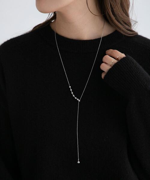 URBAN RESEARCH Sonny Label（アーバンリサーチサニーレーベル）の「ステンレスボールスライダーネックレス（ネックレス・レディース・シルバー/ゴールド・ONE）」の2枚目の写真