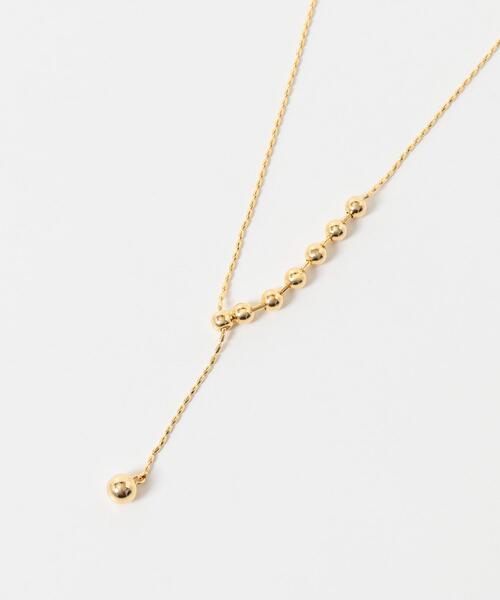 URBAN RESEARCH Sonny Label（アーバンリサーチサニーレーベル）の「ステンレスボールスライダーネックレス（ネックレス・レディース・シルバー/ゴールド・ONE）」の4枚目の写真