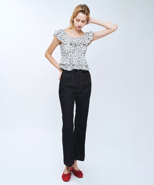 DEICY(デイシー)の「ローズフリル2wayオフショルブラウス(シャツ/ブラウス・レディース・ラベンダー/ピンク/ブルー・1/0)」の10枚目の写真