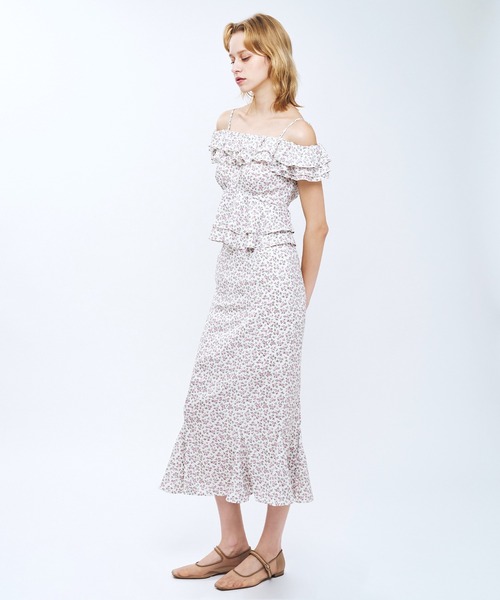 DEICY(デイシー)の「ローズフリル2wayオフショルブラウス(シャツ/ブラウス・レディース・ラベンダー/ピンク/ブルー・1/0)」の5枚目の写真