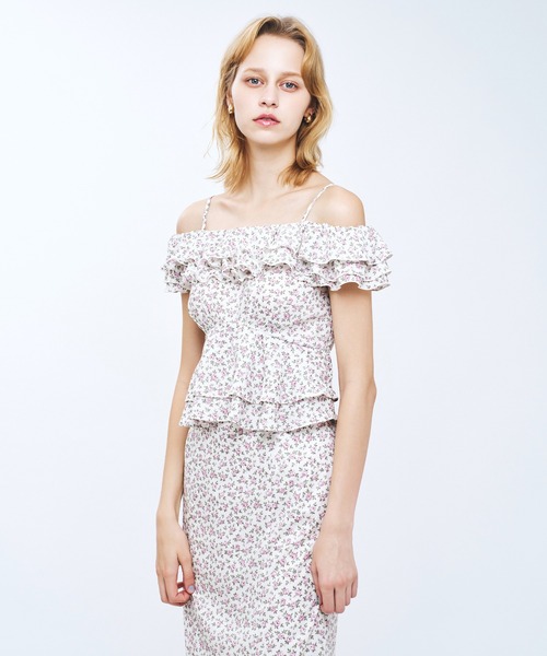 DEICY(デイシー)の「ローズフリル2wayオフショルブラウス(シャツ/ブラウス・レディース・ラベンダー/ピンク/ブルー・1/0)」の17枚目の写真