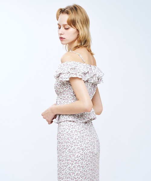 DEICY(デイシー)の「ローズフリル2wayオフショルブラウス(シャツ/ブラウス・レディース・ラベンダー/ピンク/ブルー・1/0)」の19枚目の写真