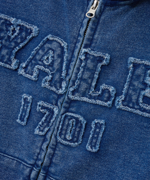 YALE(イェール)の「ピグメントアプリケフードジップアップ_ネイビー(パーカー・レディース・その他・SMALL/LARGE/MEDIUM/X-LARGE)」の6枚目の写真