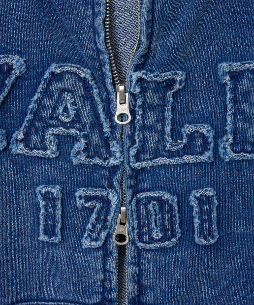 YALE(イェール)の「ピグメントアプリケフードジップアップ_ネイビー(パーカー・レディース・その他・SMALL/LARGE/MEDIUM/X-LARGE)」の7枚目の写真