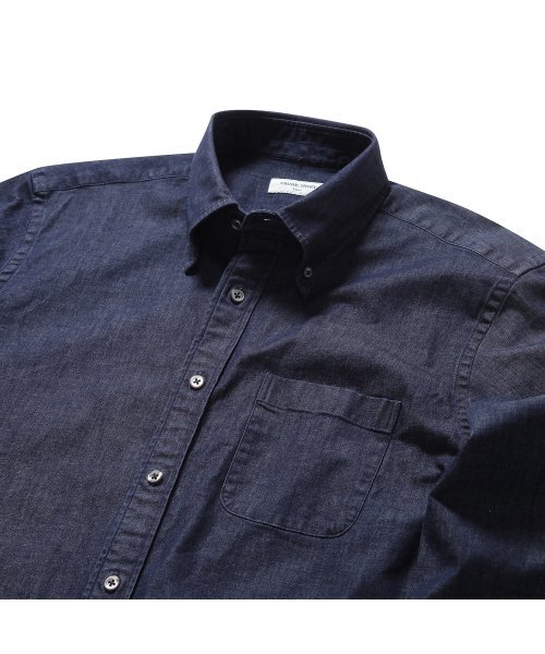 PRODESHIRT（プロデシャツ）の「[レギュラー] ナチュラルデニムボタンダウンシャツ（ダークブルー）（シャツ/ブラウス・メンズ・その他・MEDIUM/X-LARGE/XX-LARGE/LARGE）」の3枚目の写真