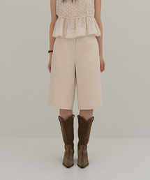 GLASS BERMUDA PANTS (CREAM)