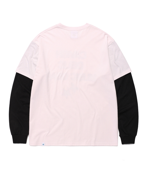 Cavish(カビシ)の「DELIC LAYERED LS TEE PINK(CV2FSUT579A)(Tシャツ/カットソー・レディース・ピンク・SMALL/MEDIUM/LARGE)」の3枚目の写真