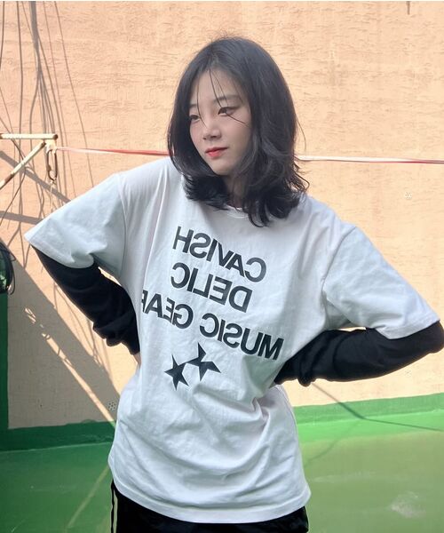 Cavish(カビシ)の「DELIC LAYERED LS TEE PINK(CV2FSUT579A)(Tシャツ/カットソー・レディース・ピンク・SMALL/MEDIUM/LARGE)」の10枚目の写真