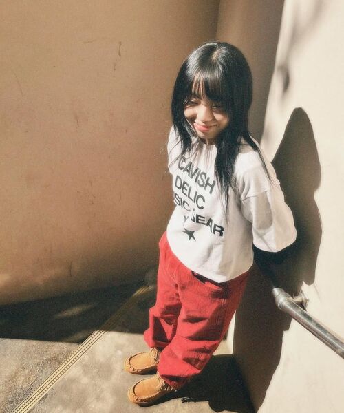 Cavish(カビシ)の「DELIC LAYERED LS TEE PINK(CV2FSUT579A)(Tシャツ/カットソー・レディース・ピンク・SMALL/MEDIUM/LARGE)」の15枚目の写真