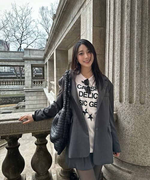 Cavish(カビシ)の「DELIC LAYERED LS TEE PINK(CV2FSUT579A)(Tシャツ/カットソー・レディース・ピンク・SMALL/MEDIUM/LARGE)」の18枚目の写真