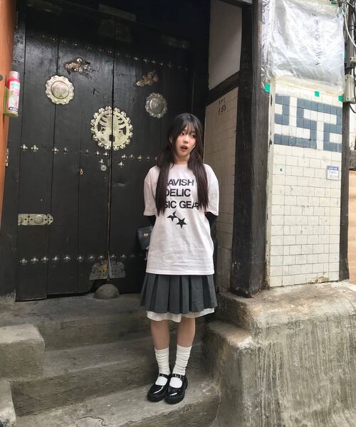 Cavish(カビシ)の「DELIC LAYERED LS TEE PINK(CV2FSUT579A)(Tシャツ/カットソー・レディース・ピンク・SMALL/MEDIUM/LARGE)」の20枚目の写真