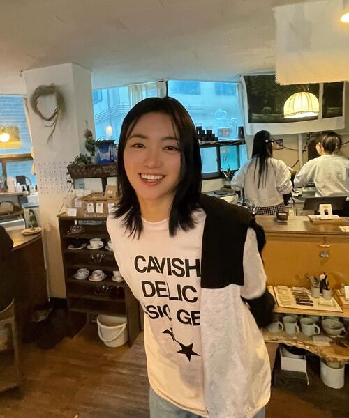 Cavish(カビシ)の「DELIC LAYERED LS TEE PINK(CV2FSUT579A)(Tシャツ/カットソー・レディース・ピンク・SMALL/MEDIUM/LARGE)」の21枚目の写真