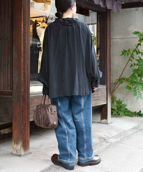 JOURNAL STANDARD LUXE（ジャーナルスタンダード　ラックス）の「Cu/Rローン フリルパフブラウス（シャツ/ブラウス・レディース・ブラック/ブラック系その他・FREE）」の16枚目の写真