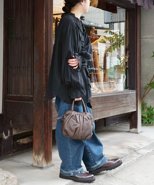 JOURNAL STANDARD LUXE（ジャーナルスタンダード　ラックス）の「Cu/Rローン フリルパフブラウス（シャツ/ブラウス・レディース・ブラック/ブラック系その他・FREE）」の15枚目の写真
