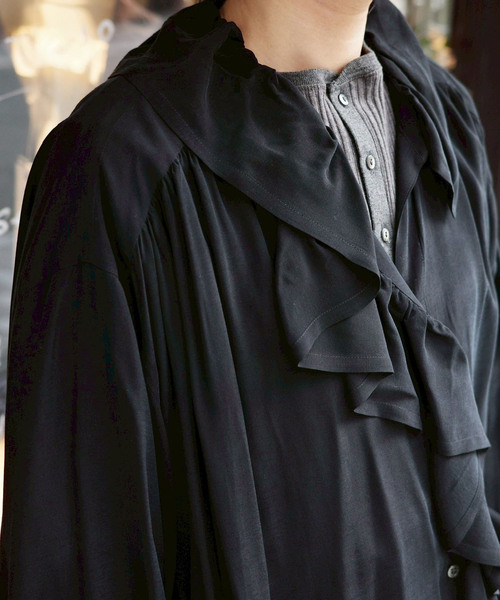 JOURNAL STANDARD LUXE（ジャーナルスタンダード　ラックス）の「Cu/Rローン フリルパフブラウス（シャツ/ブラウス・レディース・ブラック/ブラック系その他・FREE）」の14枚目の写真