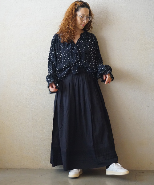 JOURNAL STANDARD LUXE（ジャーナルスタンダード　ラックス）の「Cu/Rローン フリルパフブラウス（シャツ/ブラウス・レディース・ブラック/ブラック系その他・FREE）」の8枚目の写真