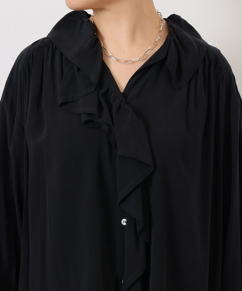 JOURNAL STANDARD LUXE（ジャーナルスタンダード　ラックス）の「Cu/Rローン フリルパフブラウス（シャツ/ブラウス・レディース・ブラック/ブラック系その他・FREE）」の19枚目の写真