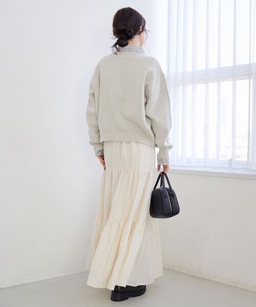 選べる6色展開 / スプリングカラー】袖刺繍 スウェットライク