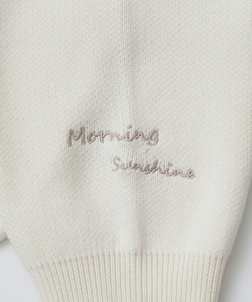 coen（コーエン）の「【選べる6色展開 / スプリングカラー】袖刺繍 スウェットライクハイゲージニットカーディガン（カーディガン/ボレロ・レディース・ライトグレー/オフホワイト/クリーム/ライトピンク/ライトブルー/ベージュ・FREE）」の16枚目の写真