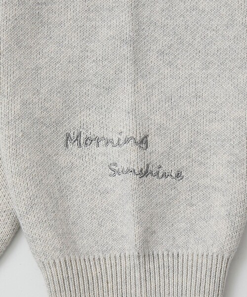 coen（コーエン）の「【選べる6色展開 / スプリングカラー】袖刺繍 スウェットライクハイゲージニットカーディガン（カーディガン/ボレロ・レディース・ライトグレー/オフホワイト/クリーム/ライトピンク/ライトブルー/ベージュ・FREE）」の14枚目の写真