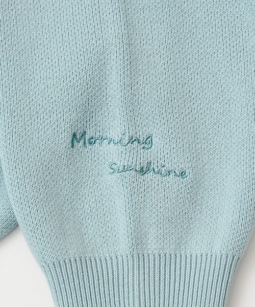 coen（コーエン）の「【選べる6色展開 / スプリングカラー】袖刺繍 スウェットライクハイゲージニットカーディガン（カーディガン/ボレロ・レディース・ライトグレー/オフホワイト/クリーム/ライトピンク/ライトブルー/ベージュ・FREE）」の8枚目の写真