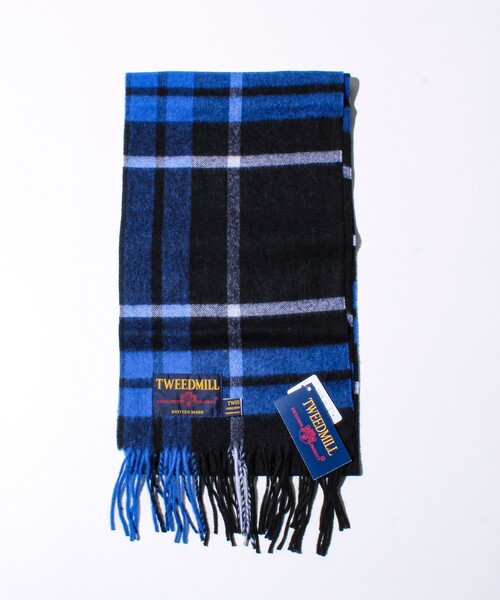 TWEED MILL(ツイードミル)の「【TWEED MILL/ツイードミル】ウールチェックストール25(マフラー・メンズ・グレー系その他/ブルー系その他6/イエロー系その他/ベージュ系その他/グリーン系その他/ブルー系その他/ブラック系その他・FREE)」の19枚目の写真