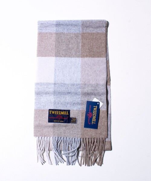 TWEED MILL(ツイードミル)の「【TWEED MILL/ツイードミル】ウールチェックストール25(マフラー・メンズ・グレー系その他/ブルー系その他6/イエロー系その他/ベージュ系その他/グリーン系その他/ブルー系その他/ブラック系その他・FREE)」の20枚目の写真