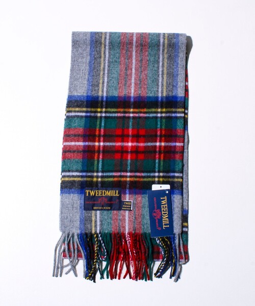 TWEED MILL(ツイードミル)の「【TWEED MILL/ツイードミル】ウールチェックストール25(マフラー・メンズ・グレー系その他/ブルー系その他6/イエロー系その他/ベージュ系その他/グリーン系その他/ブルー系その他/ブラック系その他・FREE)」の22枚目の写真