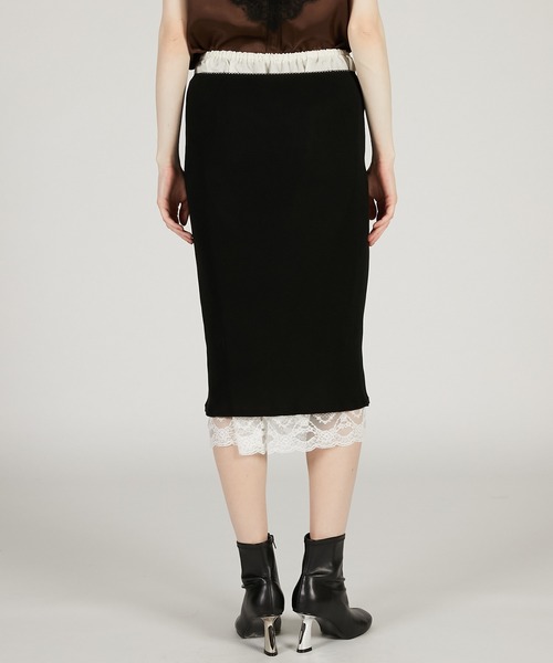 PRANK PROJECT(プランクプロジェクト)の「レイヤードレーススカート / Layered Lace Skirt(スカート・レディース・ブラック/ベージュ・FREE)」の7枚目の写真