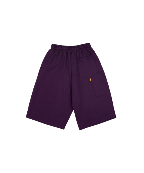 PHILIPPAKER(フィリップペイカー)の「カーペンター バミューダ スウェット 8部パンツ ディープパープル(その他パンツ・メンズ・その他・MEDIUM/LARGE/X-LARGE)」の4枚目の写真