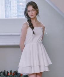 LULUCHOU（ルルシュ）の「Ribbon cancan dress - PANSY FLOWER（ワンピース）」