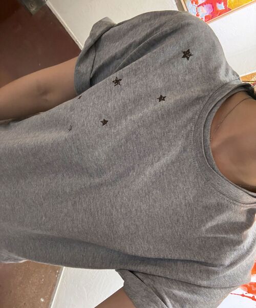 BLUESUNFLOWER（ブルーサンフラワー）の「ヴィンテージ90sスタークロップ半袖Tシャツ[メランジグレー]（Tシャツ/カットソー・レディース・その他・MEDIUM/LARGE）」の13枚目の写真