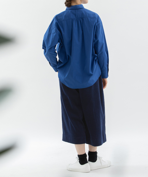 nop de nod(ノップドゥノッド)の「太コーデュロイクロップドタックパンツ(その他パンツ・レディース・アイボリー/ネイビー/ブルー系・M)」の22枚目の写真