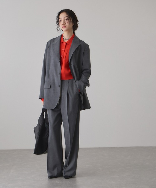 ADAM ET ROPE'（アダムエロペ）の「イージースラックス（スラックス・レディース・ブラック/グレー/ベージュ系その他2・34/36/38）」の4枚目の写真