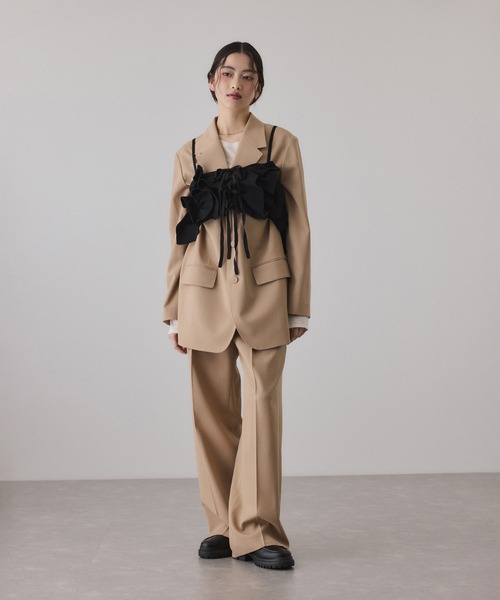 ADAM ET ROPE'（アダムエロペ）の「イージースラックス（スラックス・レディース・ブラック/グレー/ベージュ系その他2・34/36/38）」の7枚目の写真