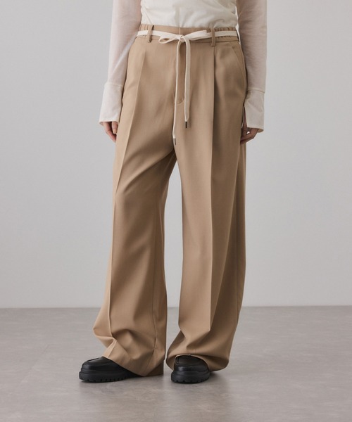 ADAM ET ROPE'（アダムエロペ）の「イージースラックス（スラックス・レディース・ブラック/グレー/ベージュ系その他2・34/36/38）」の14枚目の写真