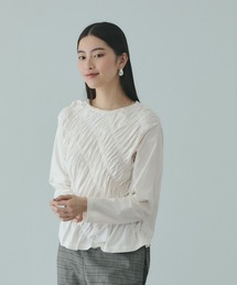 VICKY | ギャザーラインフロントカットソー≪洗濯機で洗える≫(Tシャツ/カットソー)