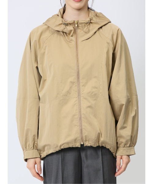 m.f.editorial（エムエフエディトリアル）の「【ややゆったり 裏地無し】コウト/qout ハイデンクロス フーデッドブルゾン（ブルゾン・レディース・キャメル・MEDIUM）」の6枚目の写真