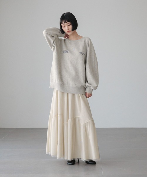 LOWRYS FARM(ローリーズファーム)の「チュールアソートティアードスカート 643601(スカート・レディース・ホワイト系その他/ブラウン/グレー/ブラック/ホワイト・FREE)」の8枚目の写真