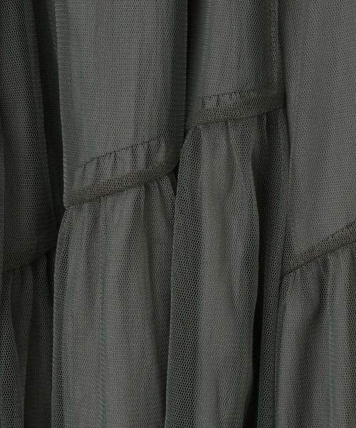 LOWRYS FARM(ローリーズファーム)の「チュールアソートティアードスカート 643601(スカート・レディース・ホワイト系その他/ブラウン/グレー/ブラック/ホワイト・FREE)」の21枚目の写真