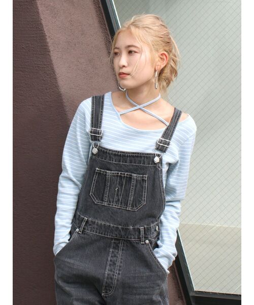 Ungrid（アングリッド）の「リボンデザインロングスリーブTee（Tシャツ/カットソー・レディース・ライトグレー/チャコールグレー/ブルー・FREE）」の10枚目の写真