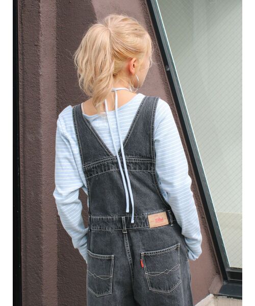 Ungrid（アングリッド）の「リボンデザインロングスリーブTee（Tシャツ/カットソー・レディース・ライトグレー/チャコールグレー/ブルー・FREE）」の11枚目の写真