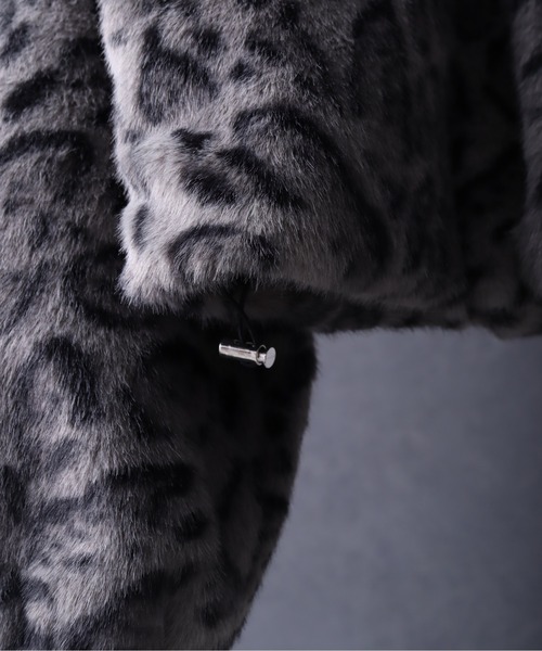 Art re A select（アトリエセレクト）の「フェイクファー レオパードショートジャケット（ブルゾン・メンズ・グレー/ブラウン・M/L）」の12枚目の写真