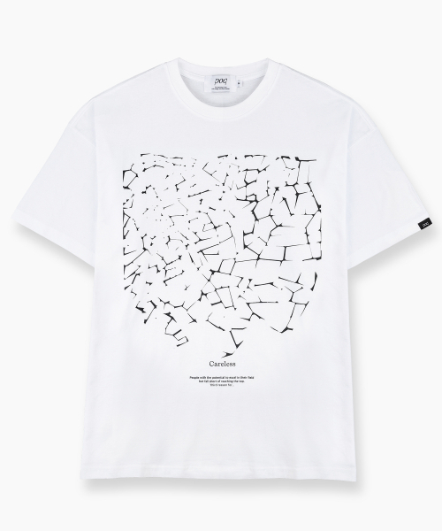 poq(ピーオーキュー)の「Tシャツ - ケアレス(白)(Tシャツ/カットソー・レディース・その他・1/2/3)」の1枚目の写真