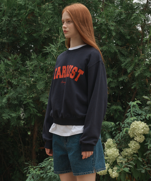 LOSSYROW(ロッシロー)の「Stardust sweatshirt Navy(スウェット・レディース・ネイビー・FREE)」の4枚目の写真